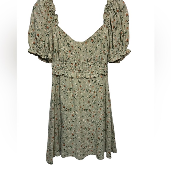 ASTR The Label Sage Ditsy Puff Sleeve Mini Dress – Size Small - Picture 3 of 6